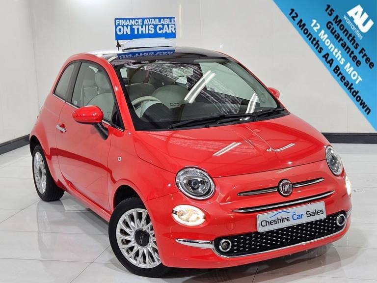 2018 18 FIAT 500 1.2 LOUNGE HATCHBACK 3DR PETROL MANUAL EURO 6 (S/S) (69 BHP)