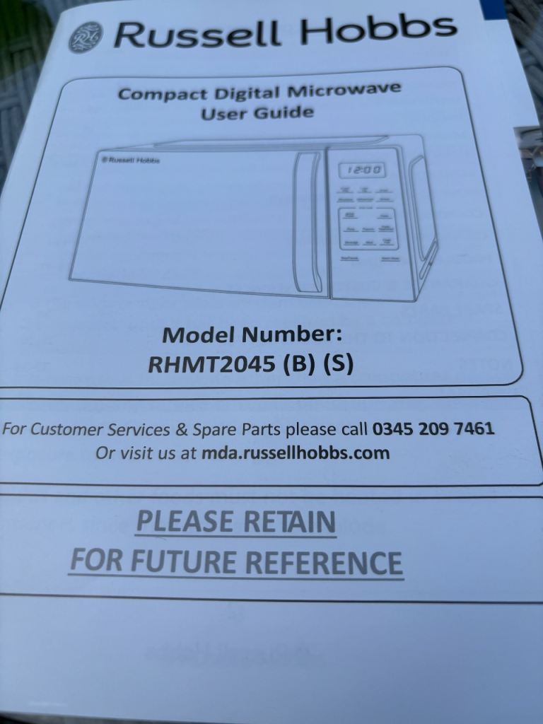 Russell Hobbs microwave 