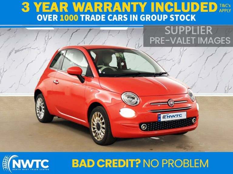 2019 Fiat 500 1.2 Lounge Hatchback 3dr Petrol Manual Euro 6 (s/s) (69 bhp) Hatchback Petrol Manual