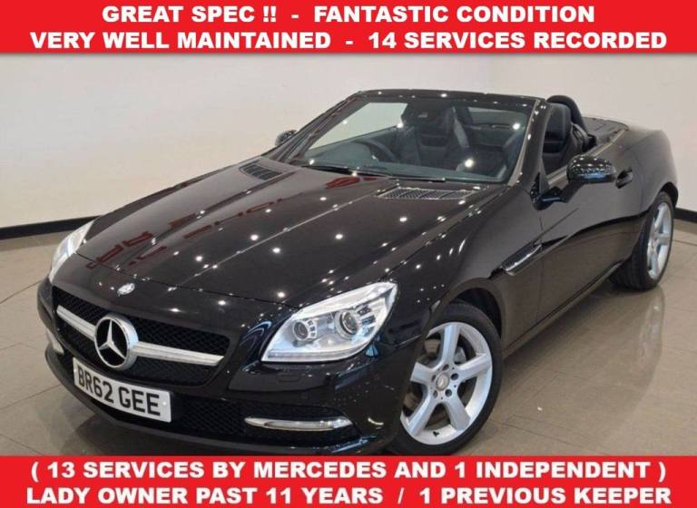 2012 62 MERCEDES-BENZ SLK 1.8 SLK200 BLUEEFFICIENCY CONVERTIBLE G-TRONIC 184 PS