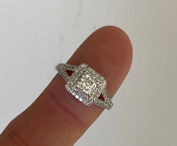 Gold, 18ct Modern Diamond Square Cluster Ring