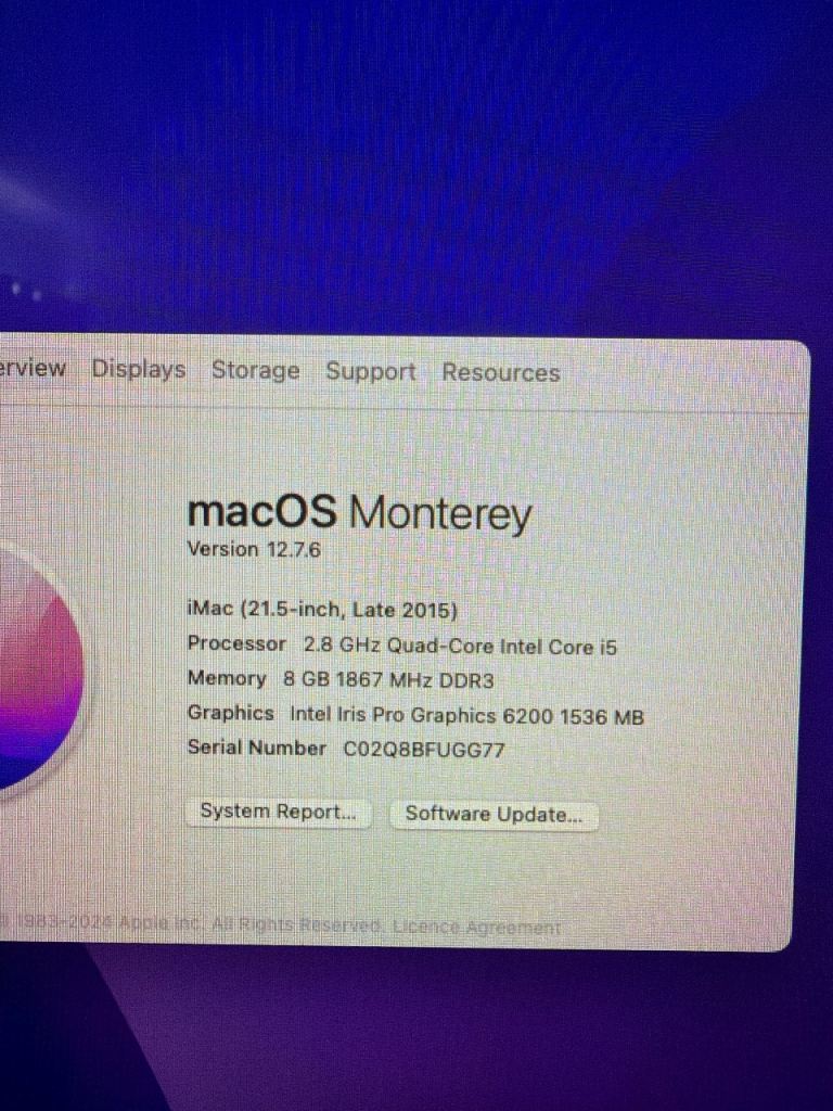 2015 iMac Great Condition