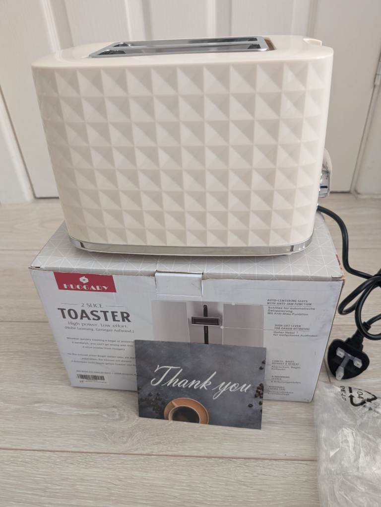 Huogary Toaster 2 Slices, Bread Toaster with Cancel, Reheat - NEW