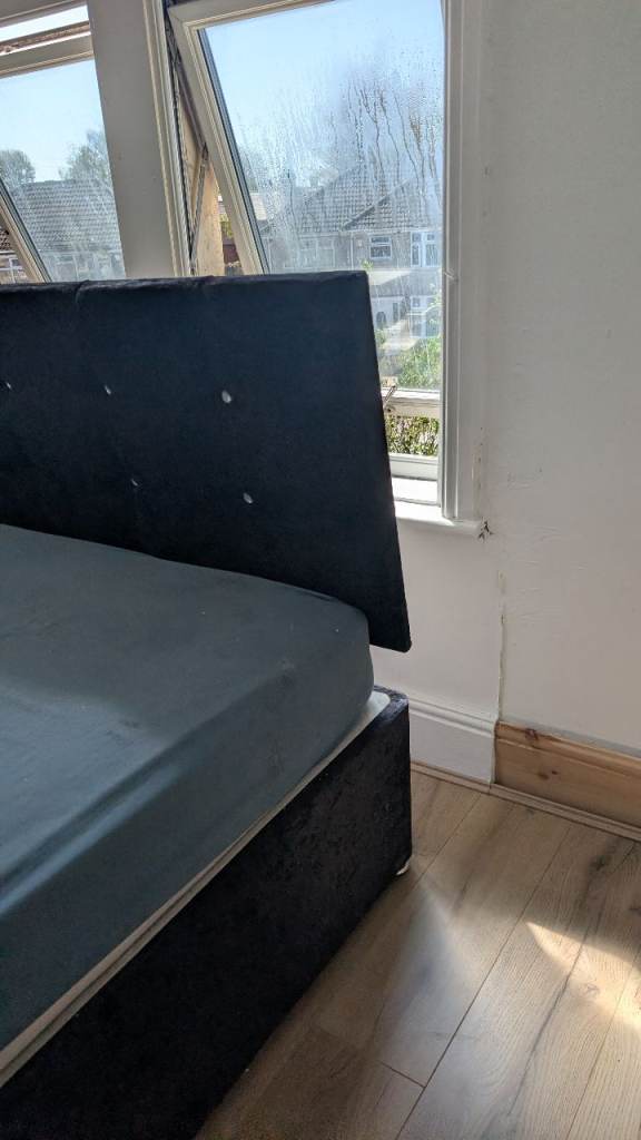 Double bed with mattress 