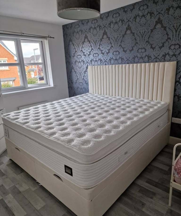 🛏️ Brand New 6FT Super King Bed + Foam Mattress & Storage Draws Optional Amazing Deal 25% OFF