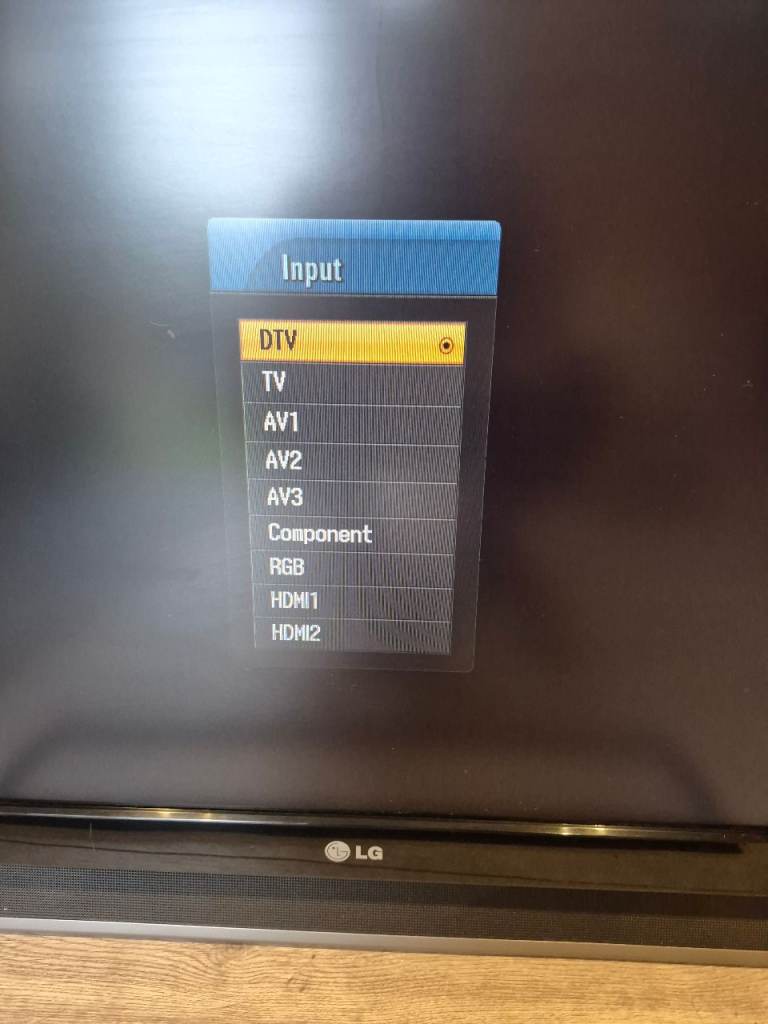 37" LG TV and wall bracket