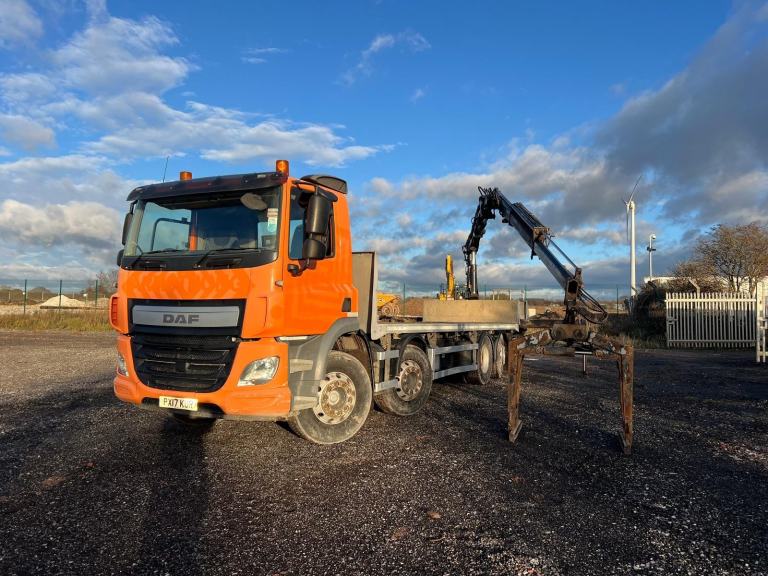 DAF TRUCKS CF 440 8X2 REAR REMOTE ATLAS , JAN 26 TEST, JUST ARRIVED..