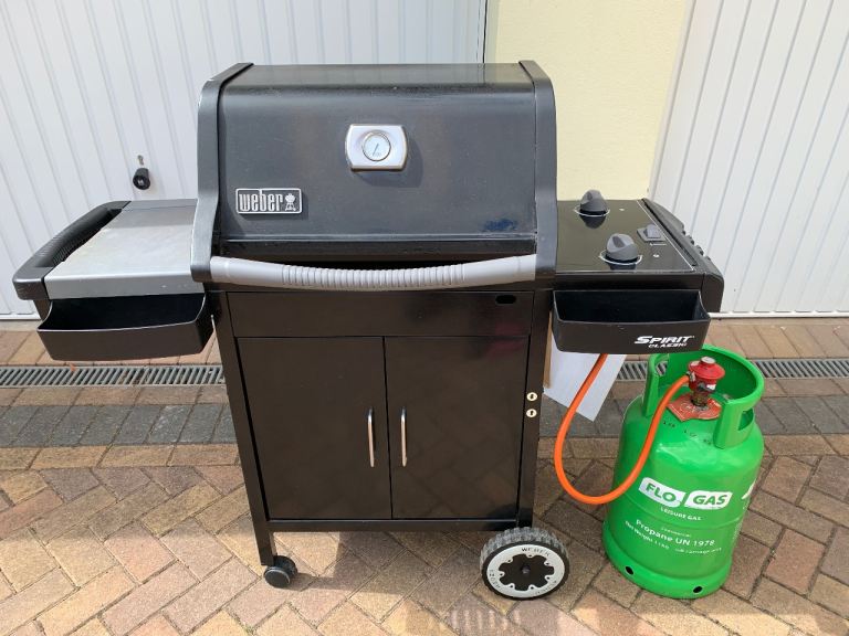 Weber Spirit Classic Gas BBQ with Gas Bottle and Utensils
