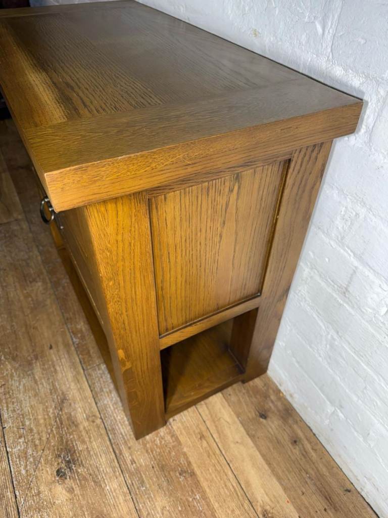 Solid oak lamp table with free local delivery 