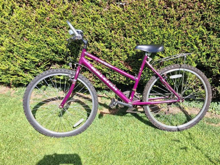 Raleigh Mountain Bike – Purple, Fair Condition