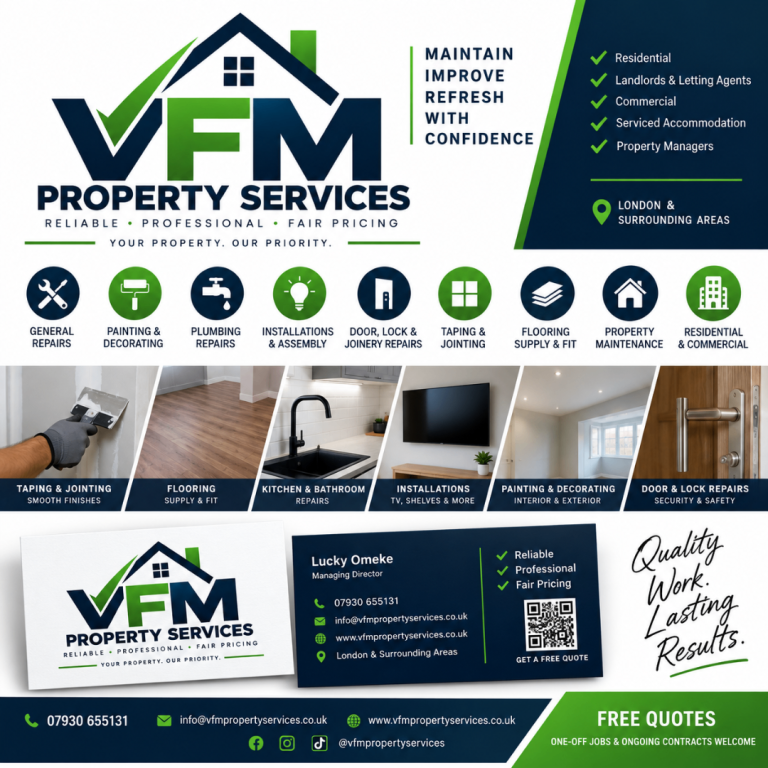 Handyman & Property Maintenance | Flooring | Taping & Jointing | London