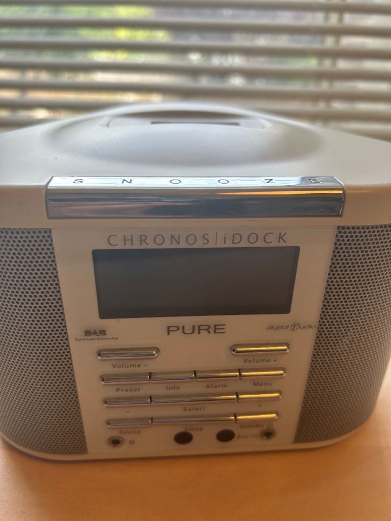 Pure Chronos iDock DAB Radio Alarm Clock – Good Condition