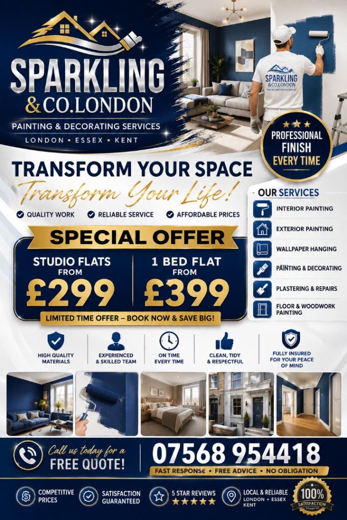 🏡PROFESSIONAL PAINTING DECORATING SERVICES LONDON ESSEX 