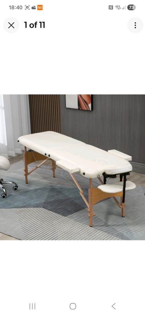 Portable Massage Table with Headrest & Armrests