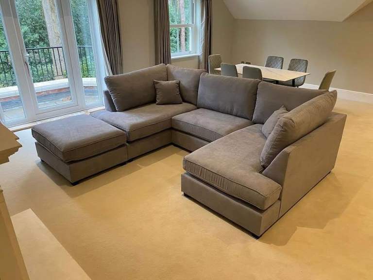 🔥 Brand New U Shape Corner Sofa | Carnaby 5 Seater & Bishop 7 Seater | Grey