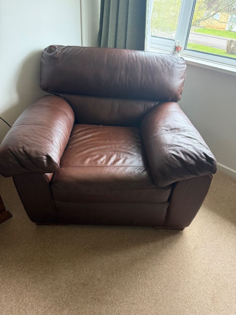 Marks and Spencer leather armchair 
