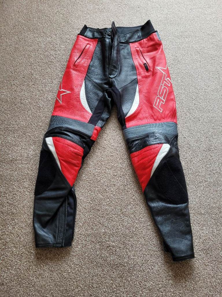 RST Leather Motorcycle Trousers