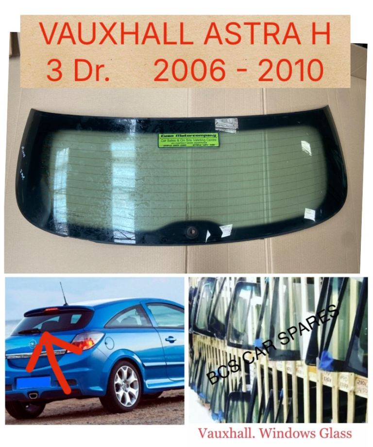 Vauxhall Astra H.  Rear Window Screen. 2006 - 2010.  3dr. Mod