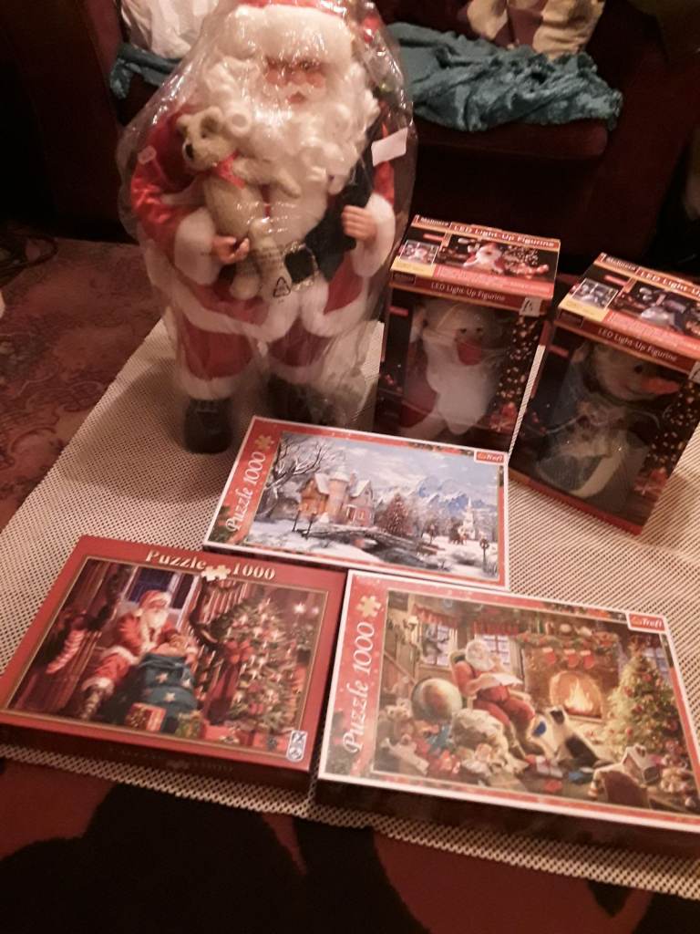 Christmas decorations/santa 65cm/led Santa/led Snowman/Christmas jigsaws