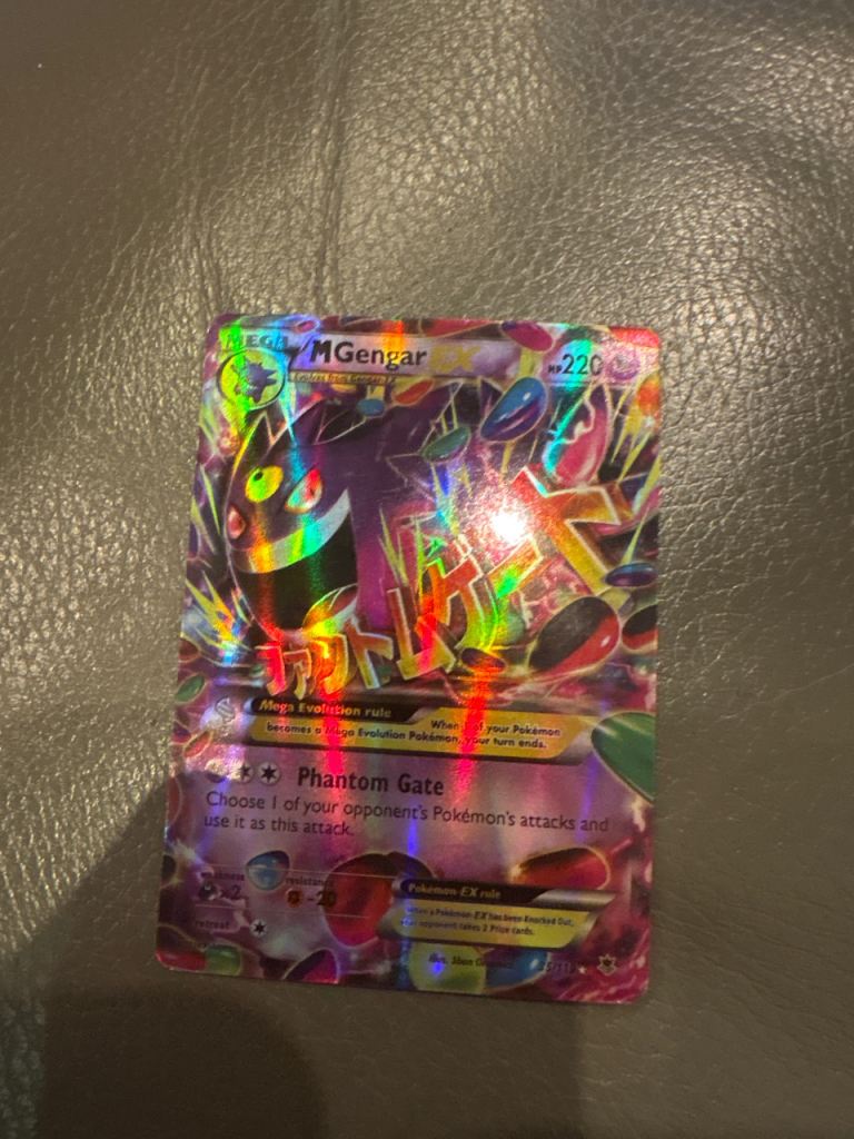 Pokemon M Gengar EX Card - Good Condition