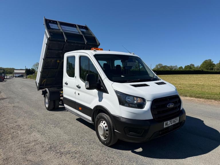 Ford Transit 2.0 350 EcoBlue Leader Double Cab tipper Aircon  4dr Die... 2020/70