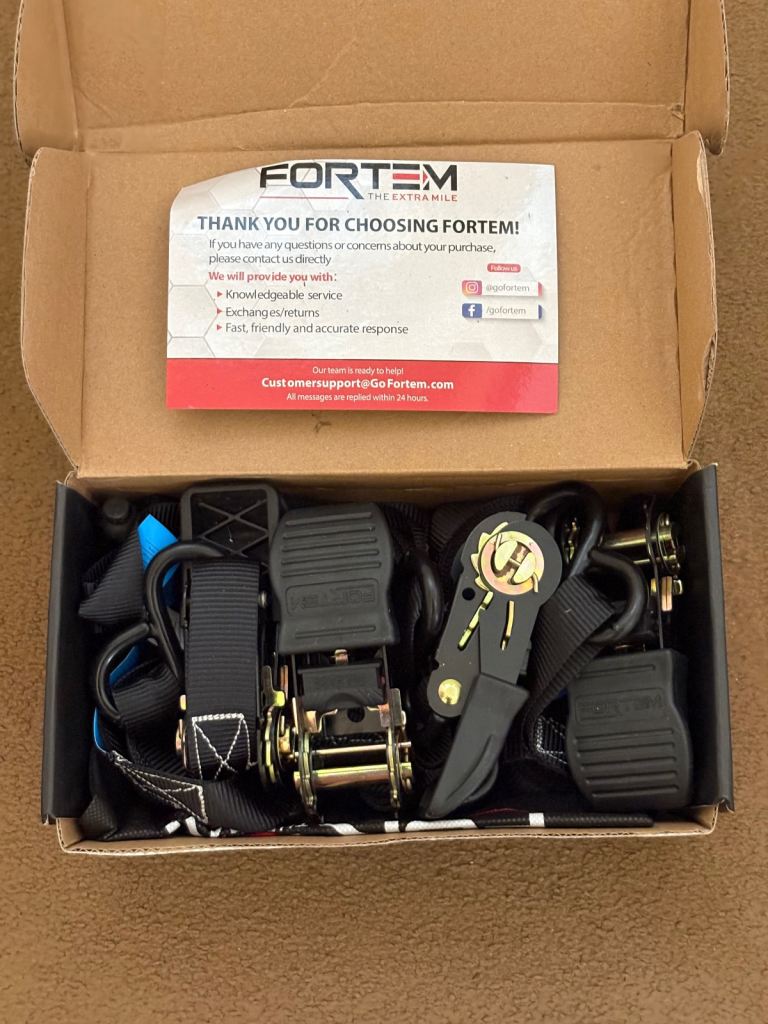 Fortem ratchet straps x 4