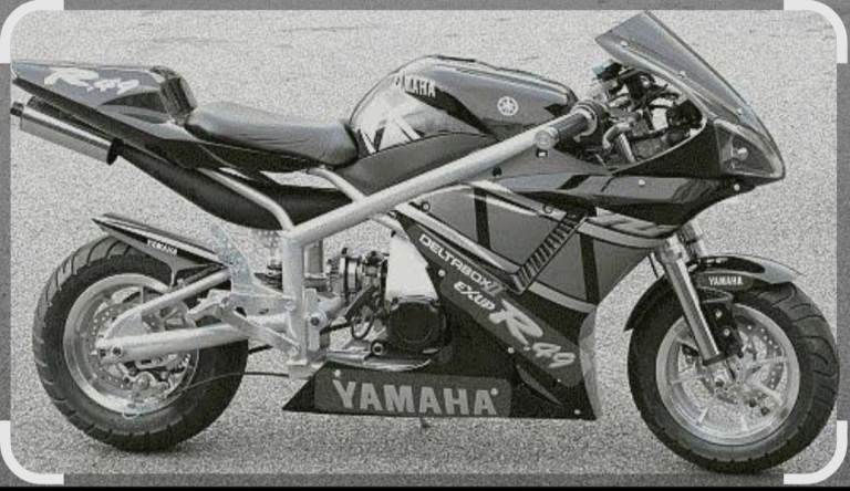  midi moto Yamaha YZF R1 replica black 4 stoke Super Pocket Motorbike 