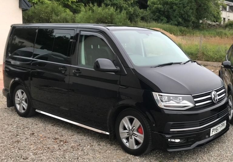 VW Transporter T6 Kombi highline bike full size bed bike rack camper accessories 