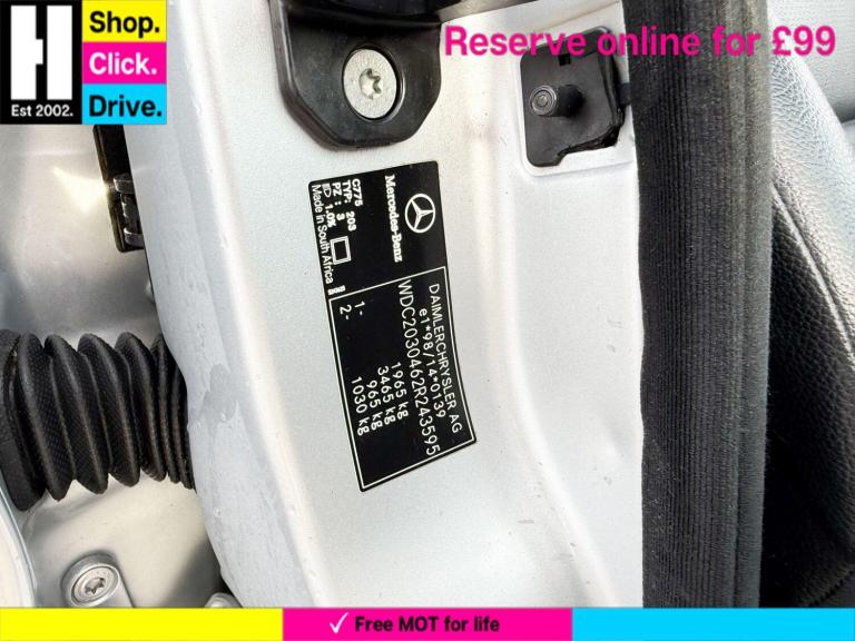 2006 Mercedes-Benz C Class 1.8 C180 Kompressor Avantgarde SE Saloon 4dr Petrol Automatic (193 g/k...