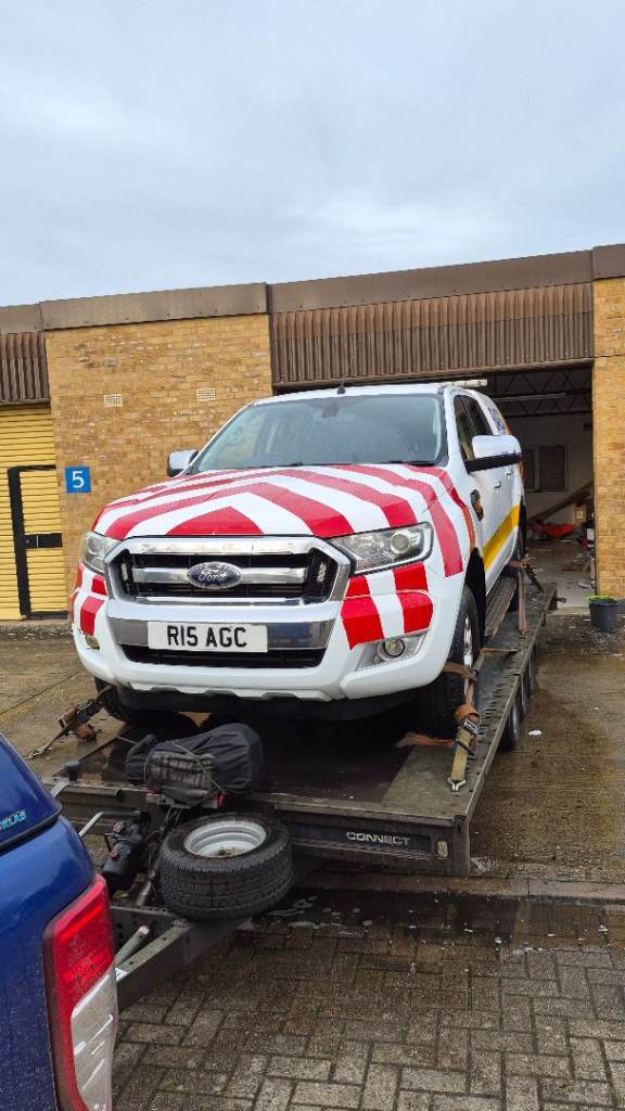 2016 Ford ranger with beacons, livery and a Tacho.