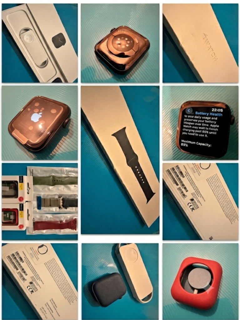 ONLY £99.99!! Apple Watch Series 6 44mm Blue with lots of accessories