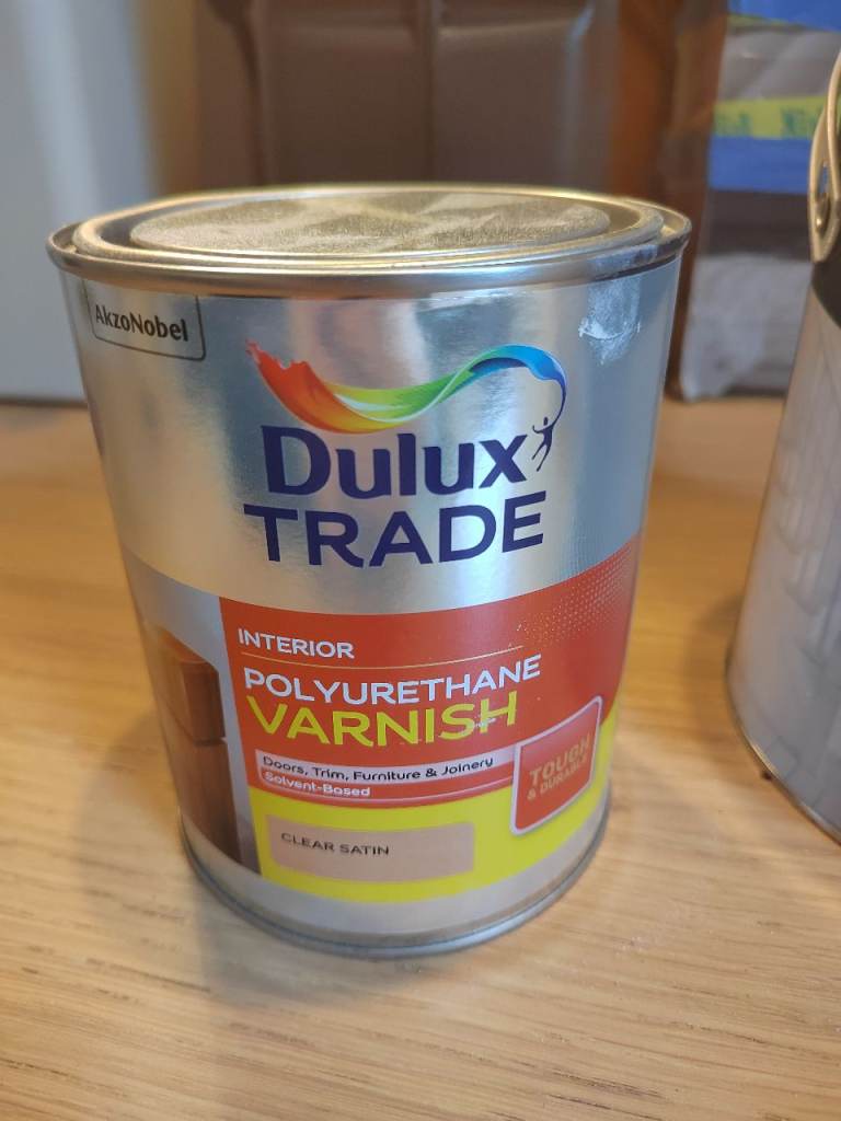 New 1L Dulux Trade Polyurethane Varnish – Clear Satin, Interior
