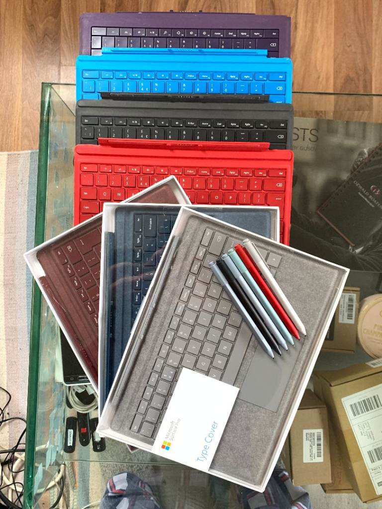 ❤️ Microsoft Type Cover Slim Pen Mouse Docking Station Keyboard Surface Pro 3 to 12 X Go Laptop Book