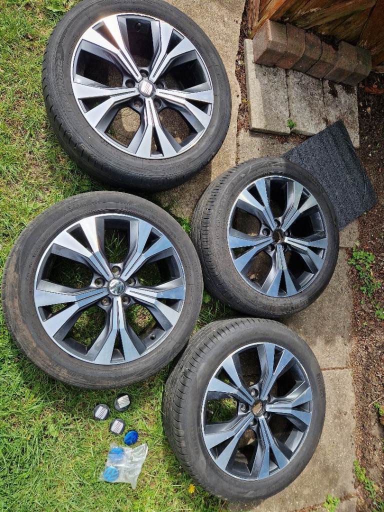 4x 18" Seat Ateca alloy wheels (5x112) & 255/50R18 tyres Volkswagen Skoda Audi