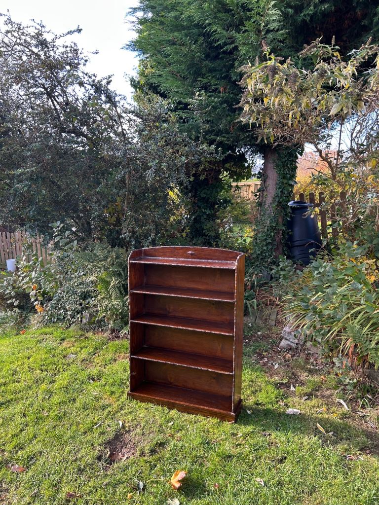 Bookcase oak vintage arts and crafts antique 