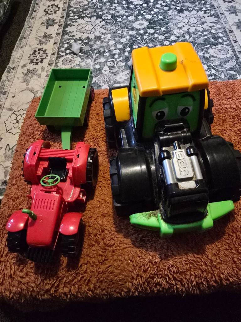 2 toy tractors large 