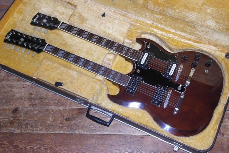 1970s Ibanez 2402 double neck 6 and 12 string guitar made in Japan
