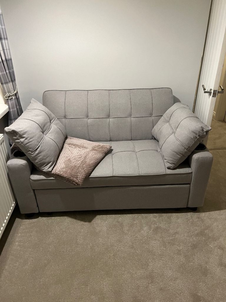 Light grey sofa bed 
