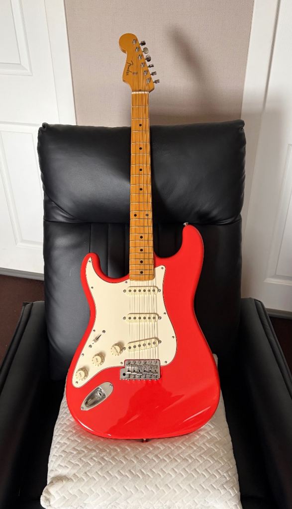 Fender Japan ‘57 reissue Stratocaster, left handed.