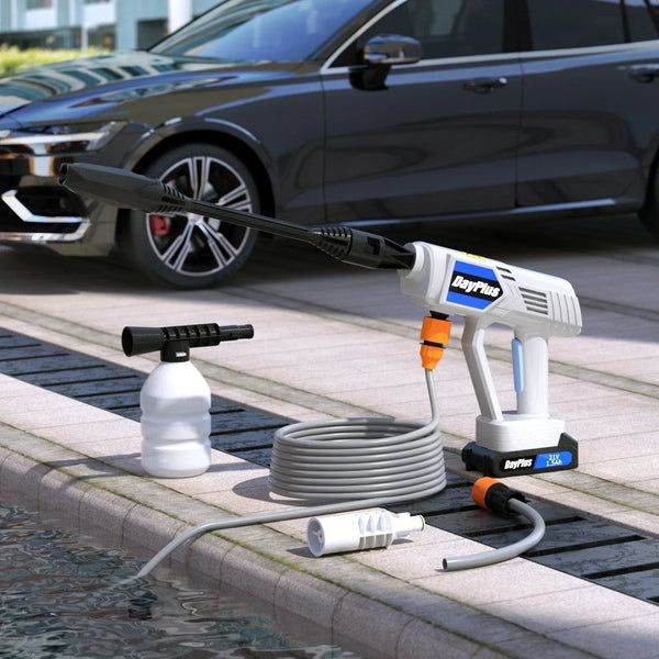 Portable Cordless Car High Pressure Washer Jet Water Wash Cleaner Gun Battery UK