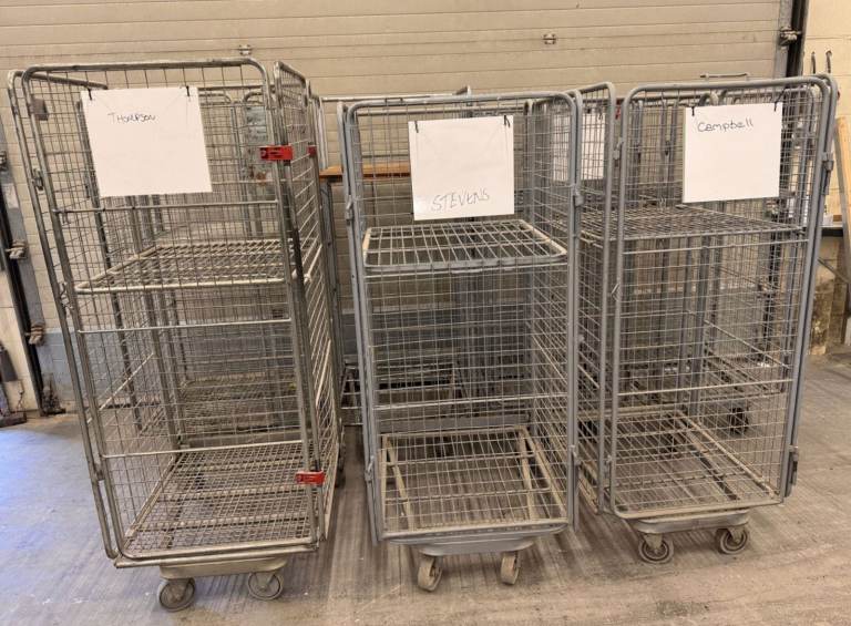 4 sided roll cage /warehouse trolley 