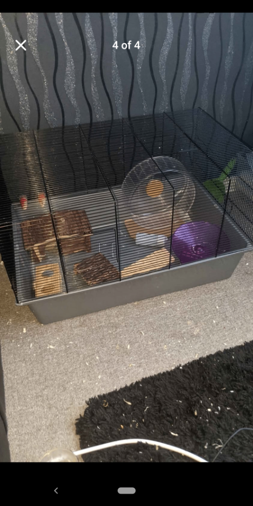 XL hamster cage LIKE NEW with all accessories 