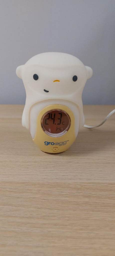 gro egg room colour changing thermometer 