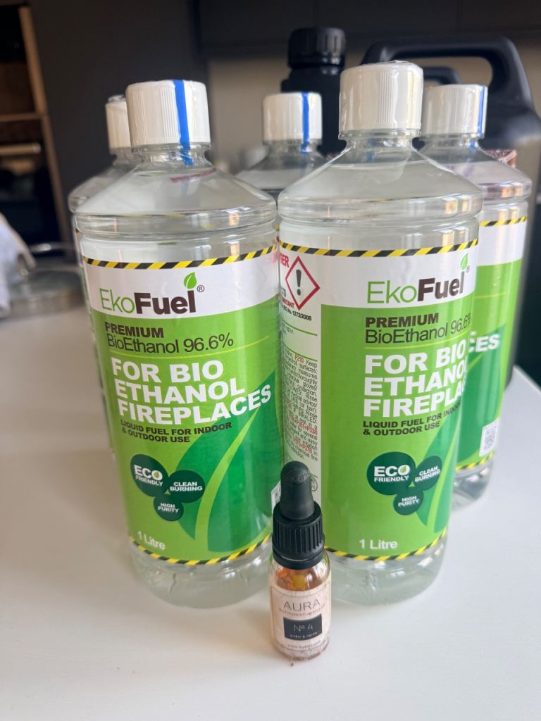 New Bioethanol Fireplace Fuel 1 Litre Bottles