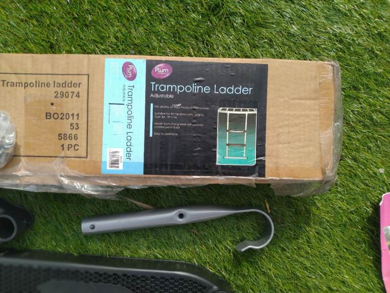 New Adjustable Trampoline 2 Step  Ladder 