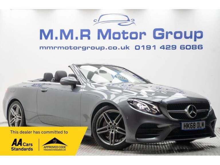2018 Mercedes-Benz E Class 2.0 E220d AMG Line Cabriolet G-Tronic+ Euro 6 (s/s) 2dr Convertible Di...