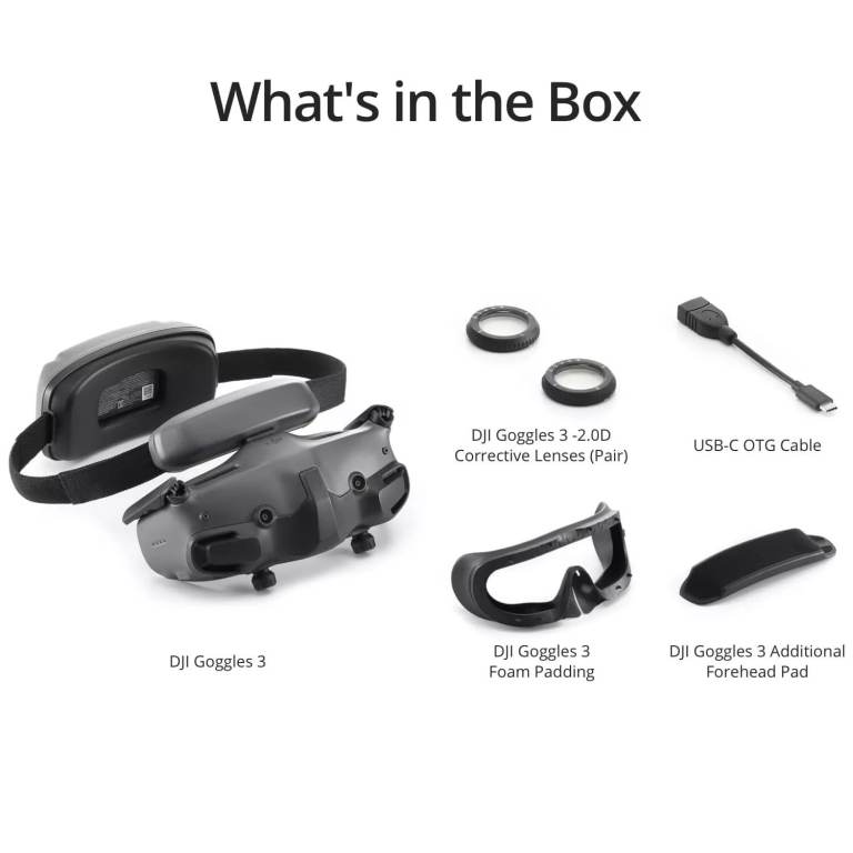 DJI Goggles 3 FPV Goggles For DJI Avata 2 Mini 4 Pro Mavic 3 Pro Air 3/3S NEO