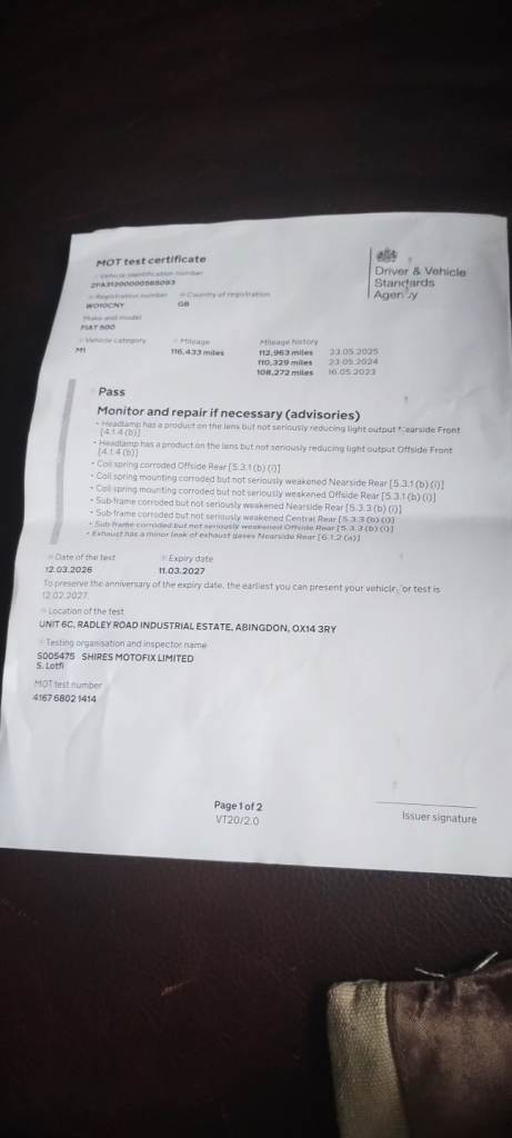 Fiat, 500, Hatchback, 2010, Manual, 1242 (cc), 3 doors