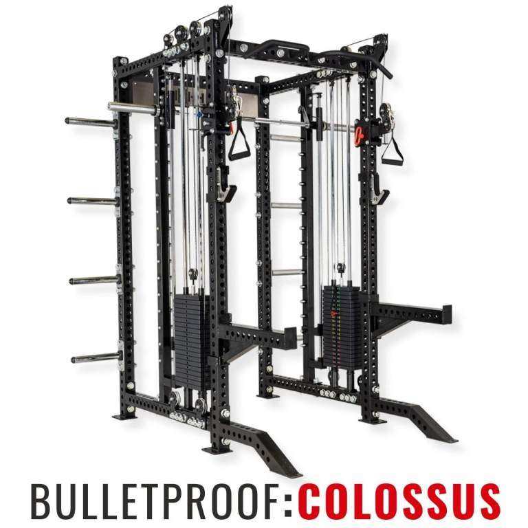Collosus Multigym: Squat Rack Cable Machine Smith