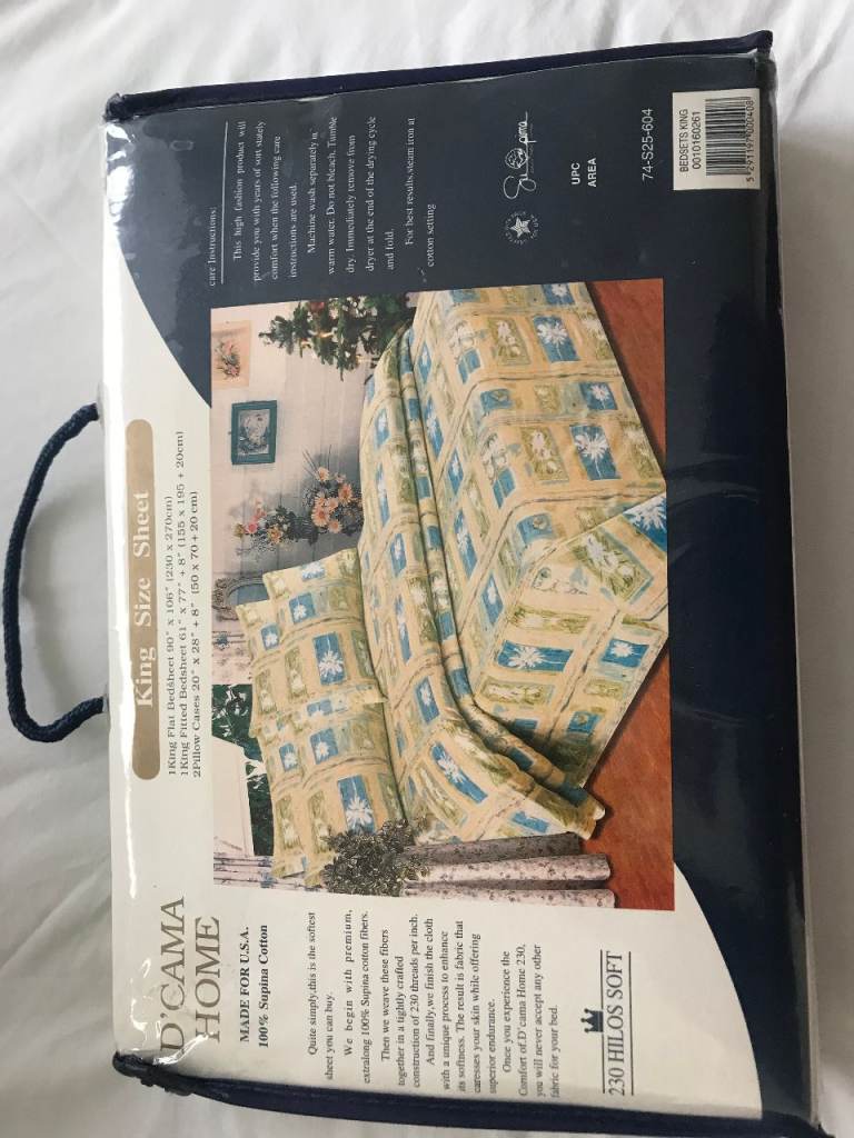 King size bed sheet set